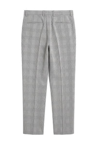 Calças masculinas xadrez cinza Hugo