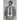 Hugo - Blazer masculino xadrez cinza