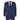 IM43 - Terno masculino de três peças azul marinho com risca de giz, estilo Shelby