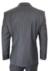 Terno formal masculino cinza de lã