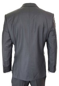 Terno formal masculino cinza de lã