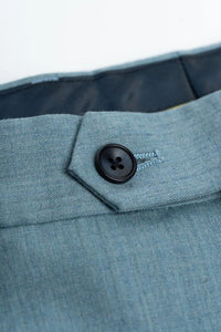 James - Terno masculino azul claro de 3 peças com textura