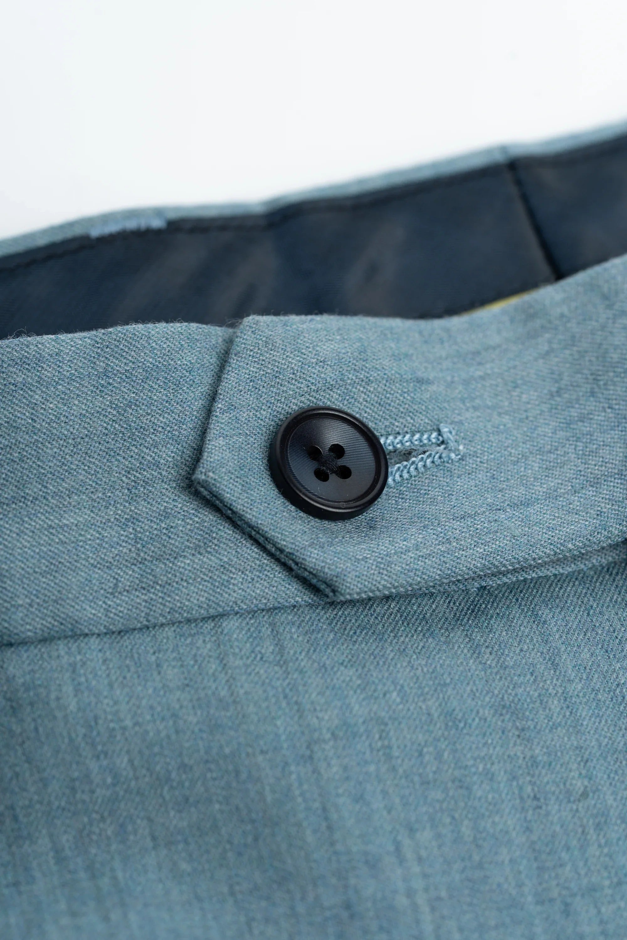 James - Terno masculino azul claro de 3 peças com textura