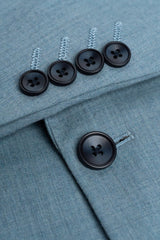James - Blazer masculino azul claro texturizado