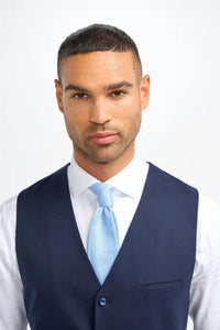 James - Colete masculino de lã azul marinho