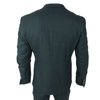 Jasper - Terno masculino de 3 peças verde-oliva com colete preto