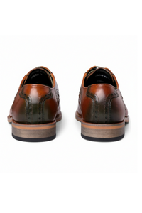 Jenson - Sapatos Oxford de couro marrom para homem