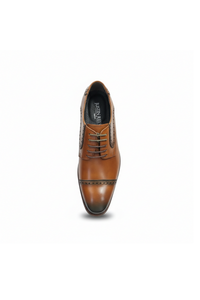 Jenson - Sapatos Oxford de couro marrom para homem