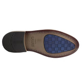 Mocassins masculinos de camurça genuína, estilo náutico, azul-marinho, elegantes, casuais e confortáveis.