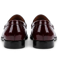 Joseph - Mocassins Penny Masculinos em Verniz Bordô