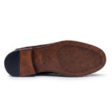 Joseph - Mocassins Penny Masculinos em Verniz Bordô