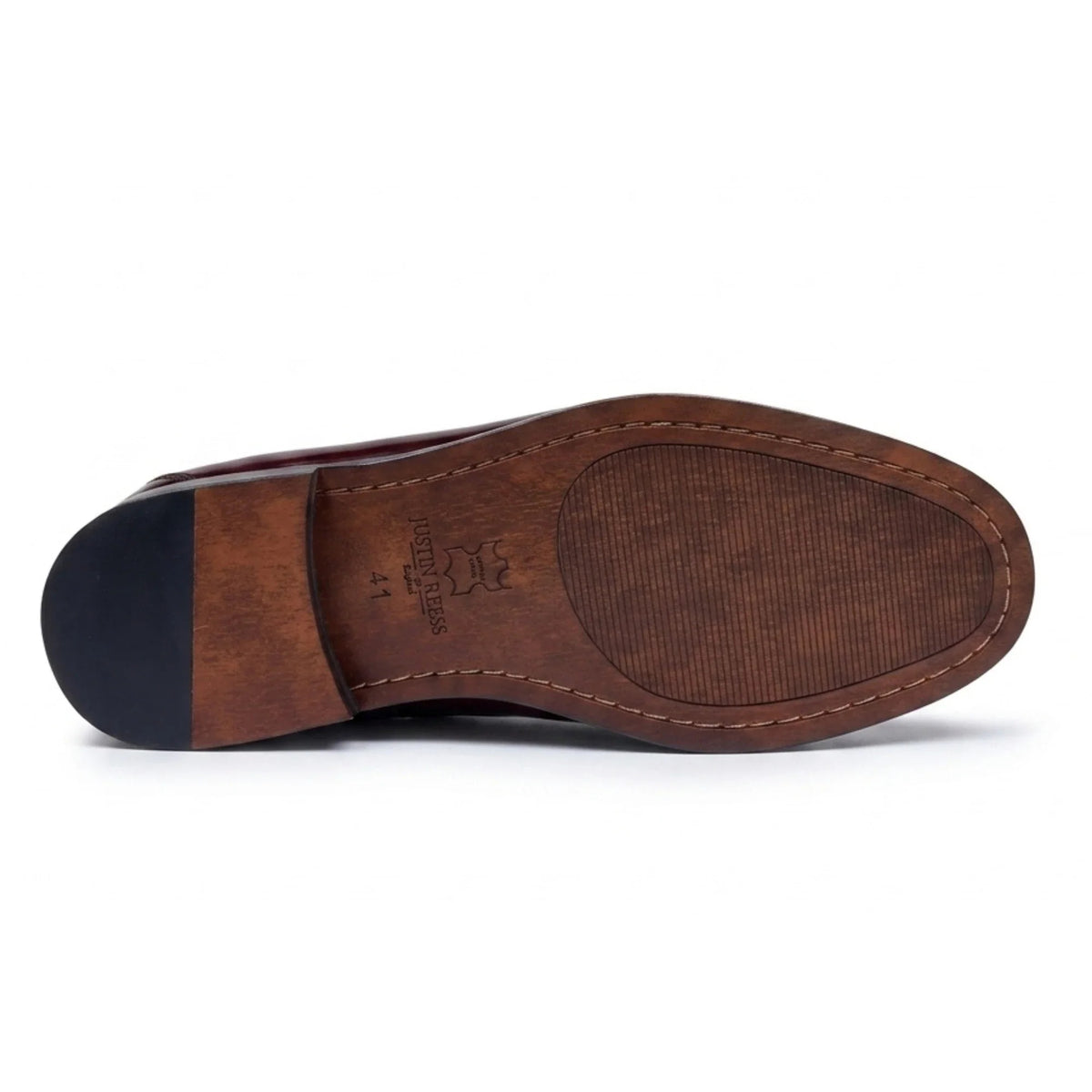 Joseph - Mocassins Penny Masculinos em Verniz Bordô