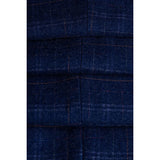 Blazer masculino Kaiser em tweed xadrez azul