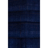 Blazer masculino Kaiser em tweed xadrez azul