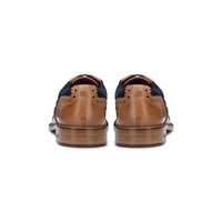 Sapatos Brogue Infantis de Couro Legítimo com Cadarço, Elegantes, Formais, Vintage, Clássicos e Estilo Peaky Blinders.