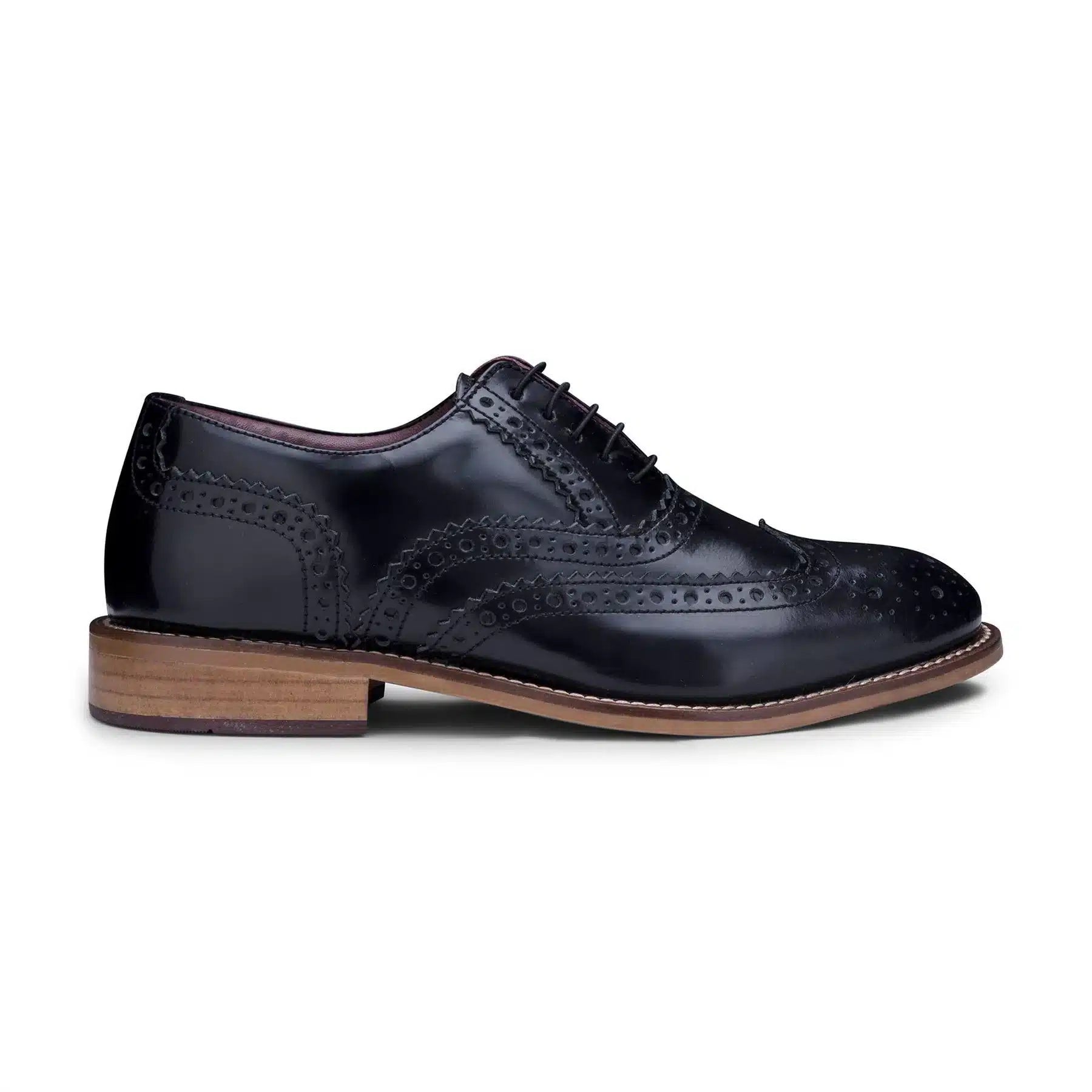 Sapatos Brogue Infantis Masculinos de Couro Legítimo com Cadarço, Estilo Clássico Vintage Peaky, Elegantes e Formais.