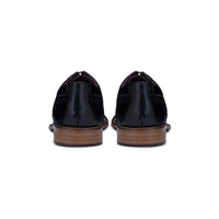 Sapatos Brogue Infantis Masculinos de Couro Legítimo com Cadarço, Estilo Clássico Vintage Peaky, Elegantes e Formais.