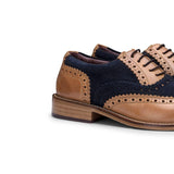 Sapatos Brogue Infantis de Couro Legítimo com Cadarço, Elegantes, Formais, Vintage, Clássicos e Estilo Peaky Blinders.