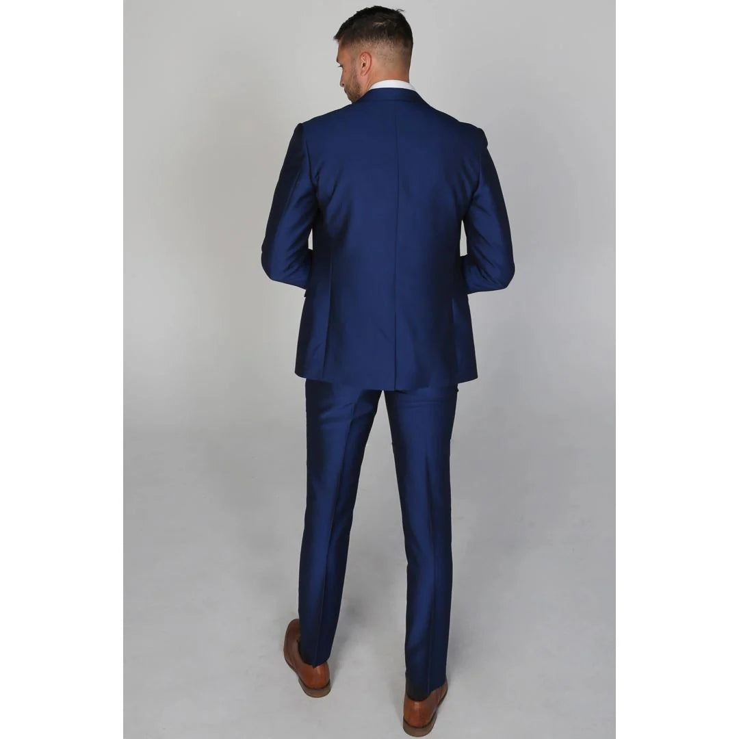 Kingsley - Blazer Masculino Azul Liso