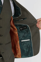 Kurt - Blazer masculino de corte sob medida na cor sálvia