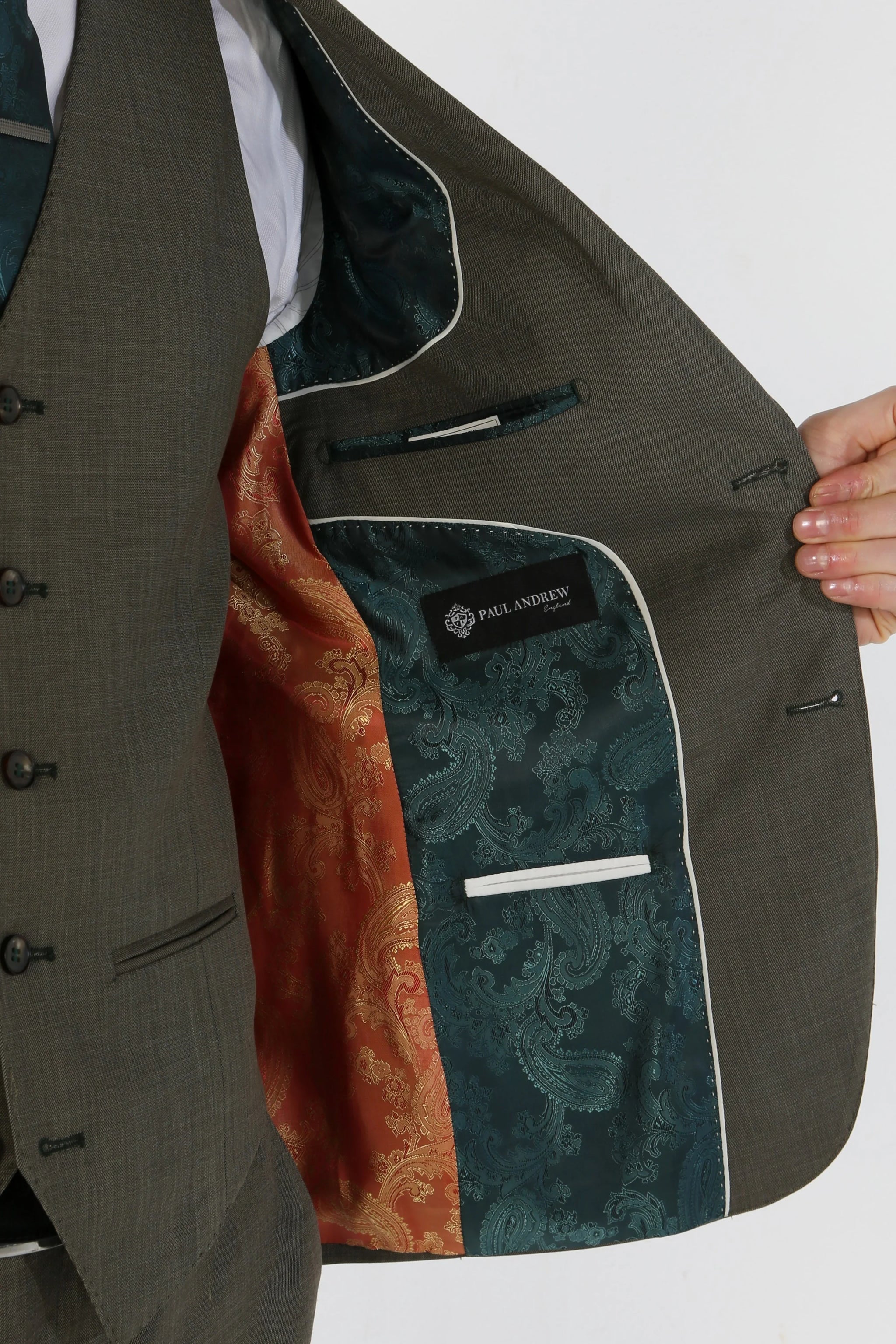 Kurt - Blazer masculino de corte sob medida na cor sálvia
