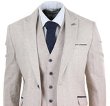 Terno masculino vintage creme de 3 peças