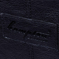 Mala de viagem de couro legítimo para viagens curtas - Preta