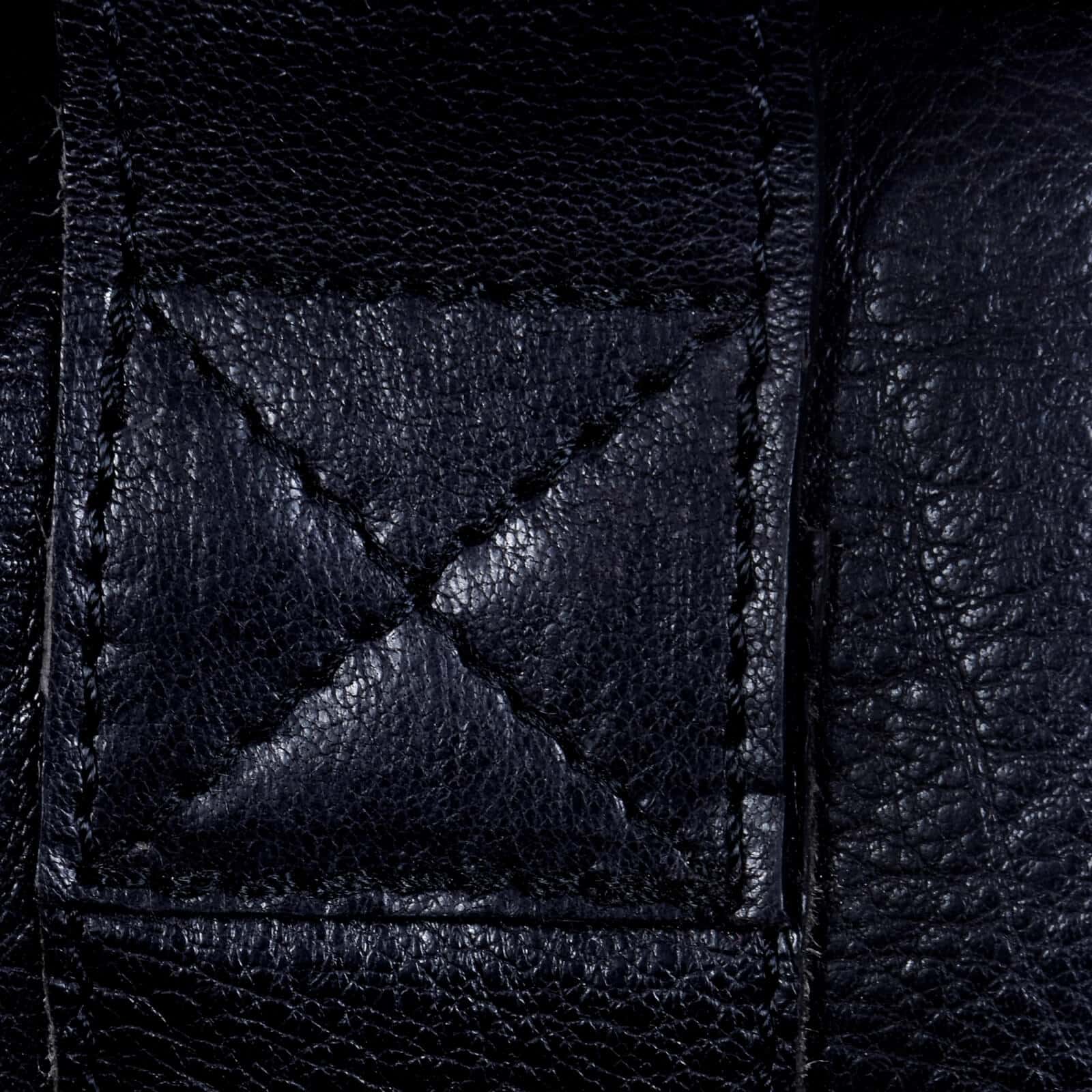 Mala de viagem de couro legítimo para viagens curtas - Preta