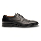 Lorenzo - Sapatos Oxford Masculinos em Couro Preto Polido