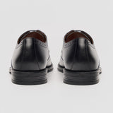 Lorenzo - Sapatos Oxford Masculinos em Couro Preto Polido