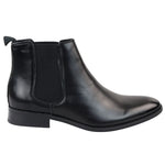 Botas Chelsea pretas de cano curto para homem