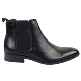 Botas Chelsea pretas de cano curto para homem