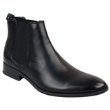 Botas Chelsea pretas de cano curto para homem