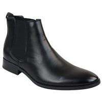 Botas Chelsea pretas de cano curto para homem