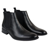Botas Chelsea pretas de cano curto para homem
