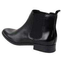 Botas Chelsea pretas de cano curto para homem