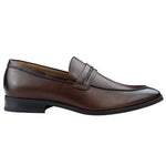 Mocassim masculino marrom, modelo loafer, forrado em couro, sem fecho, elegante e formal.