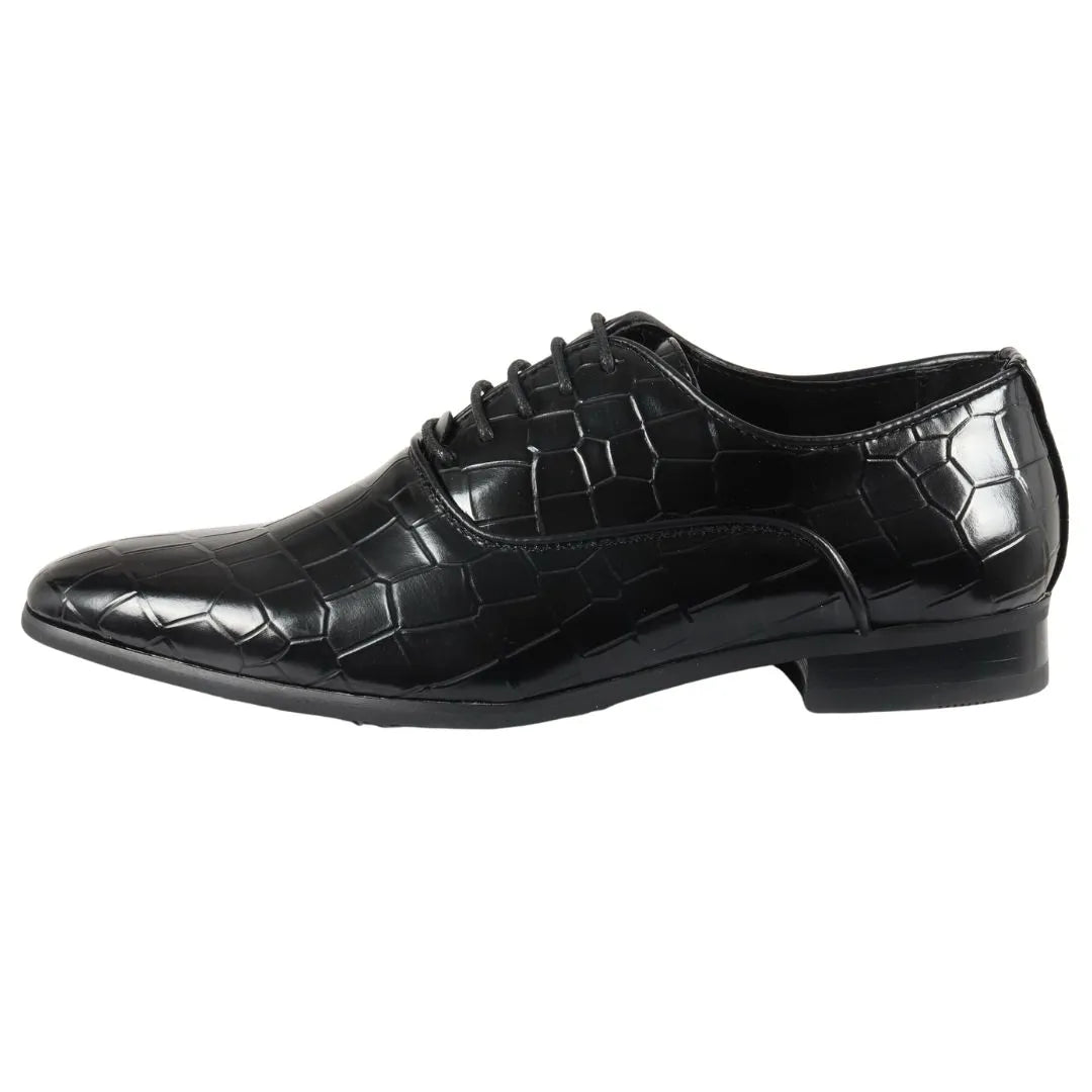 Sapatos Oxford Derby Masculinos com Cadarço