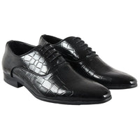 Sapatos Oxford Derby Masculinos com Cadarço