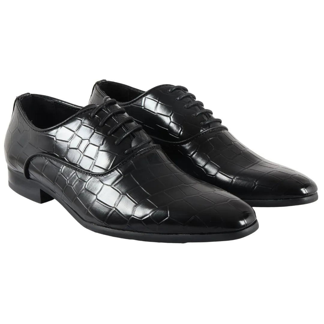Sapatos Oxford Derby Masculinos com Cadarço