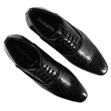 Sapatos Oxford Derby Masculinos com Cadarço