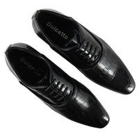 Sapatos Oxford Derby Masculinos com Cadarço