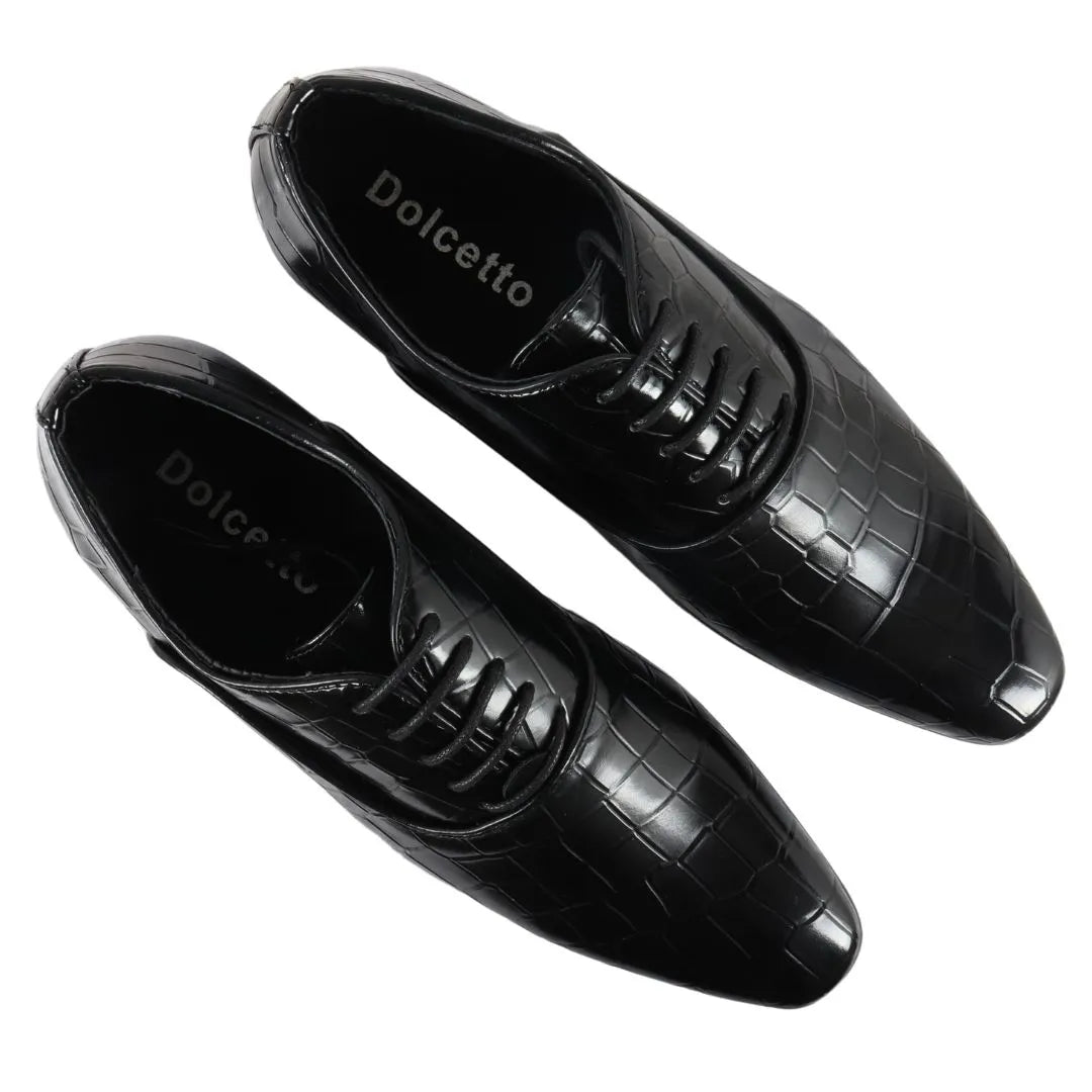 Sapatos Oxford Derby Masculinos com Cadarço
