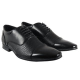 Sapatos sociais masculinos estilo brogue com cadarço