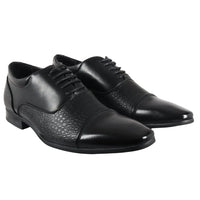 Sapatos sociais masculinos estilo brogue com cadarço