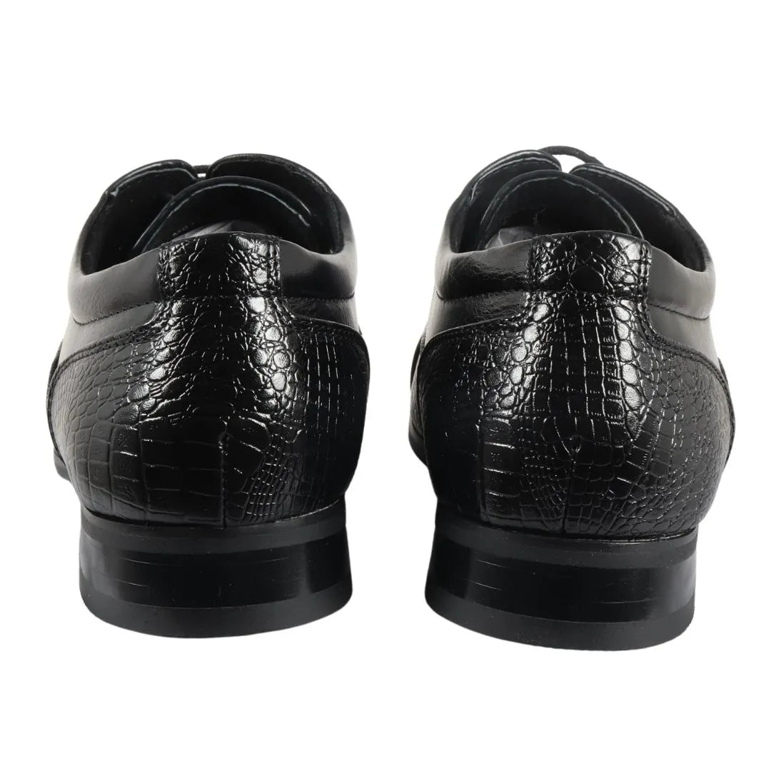 Sapatos sociais masculinos estilo brogue com cadarço