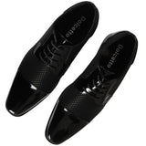 Sapatos Derby Masculinos Pretos com Cadarço