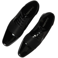 Sapatos Derby Masculinos Pretos com Cadarço