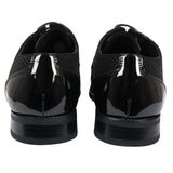Sapatos Derby Masculinos Pretos com Cadarço