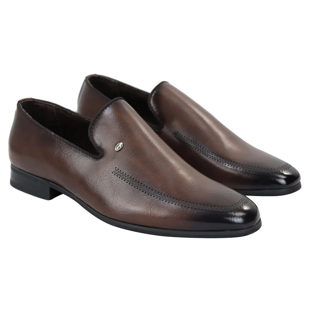Sapatos Mocassim Masculinos Marrons